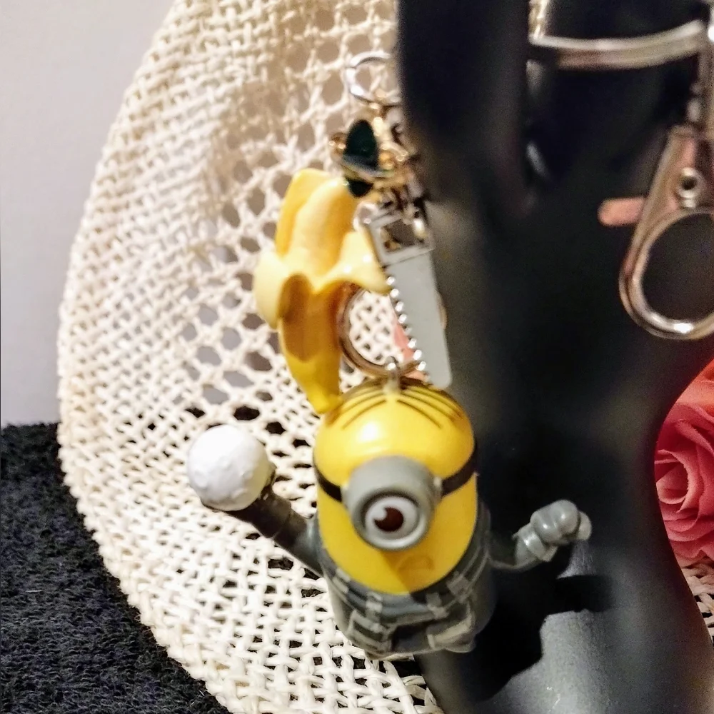 ⭐ Re-inspired Minion character keychain bag charm zipper pull - Picture 2 of 5
